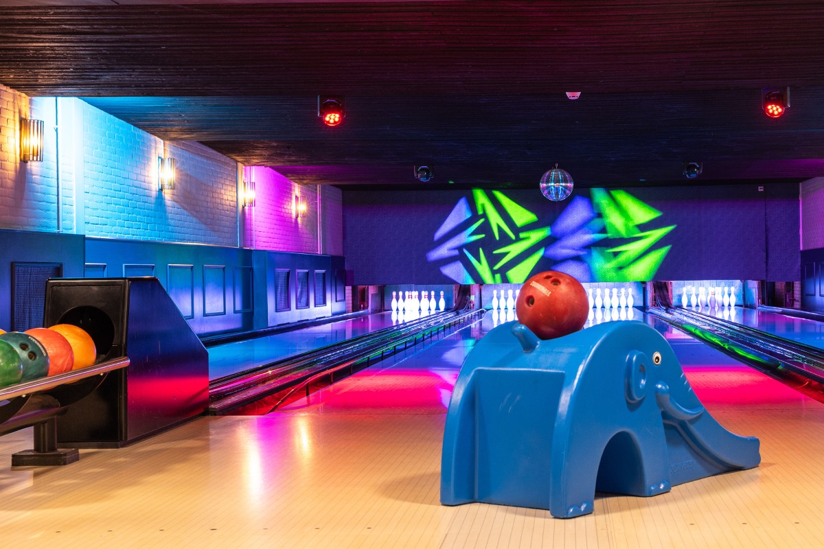 Holiday hotel family arrangement. The space of a bungalow park and the luxury of a hotel